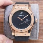 Copy Hublot Classic Fusion Rose Gold Onyx Face 44 Quartz watches